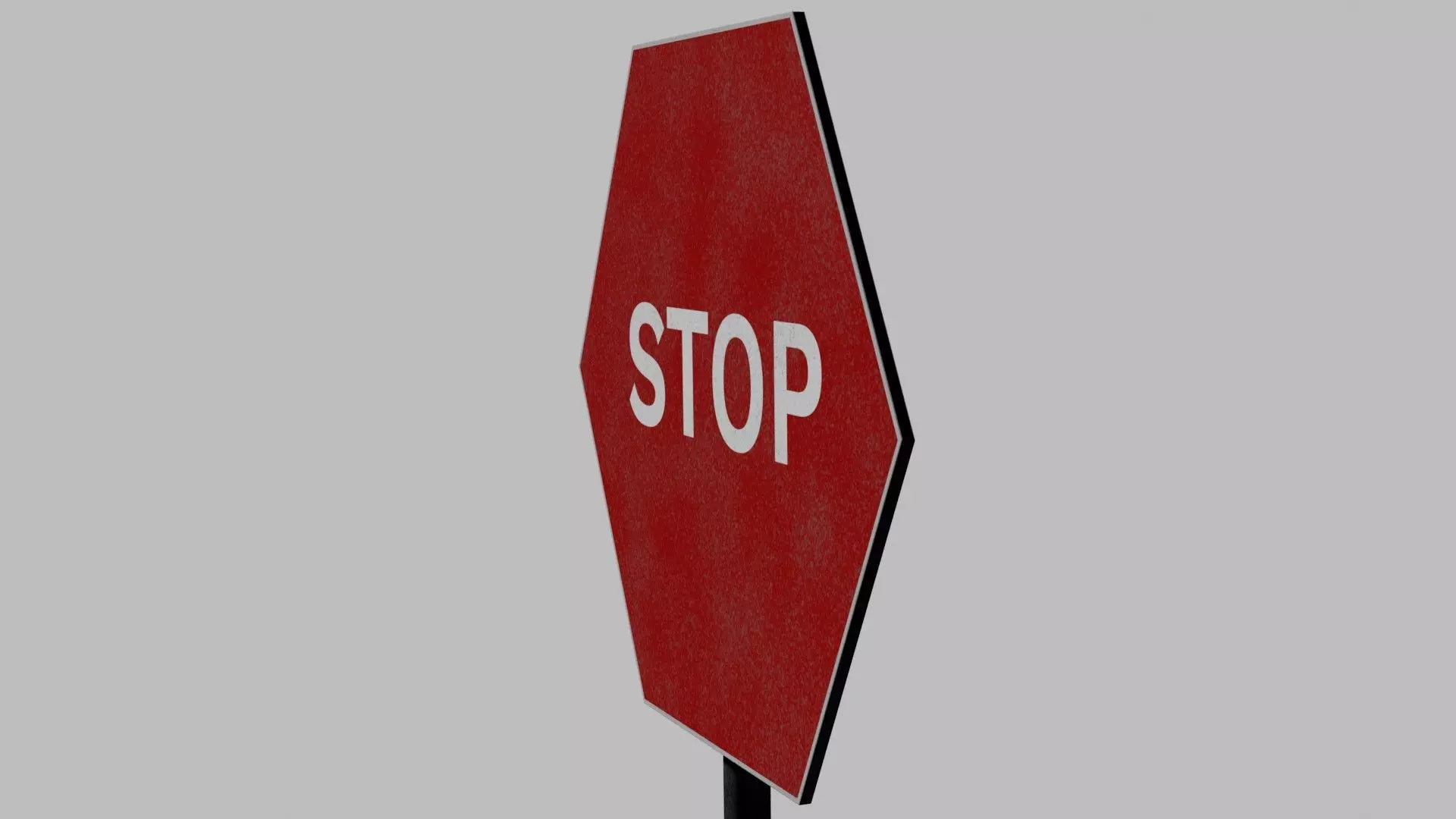 Stop Sign 3D model_0