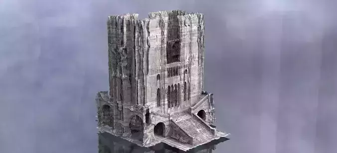 Cthulhu Cult halls  3D model