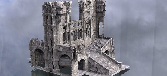 Cthulhu Cult halls 2 3D 3D model
