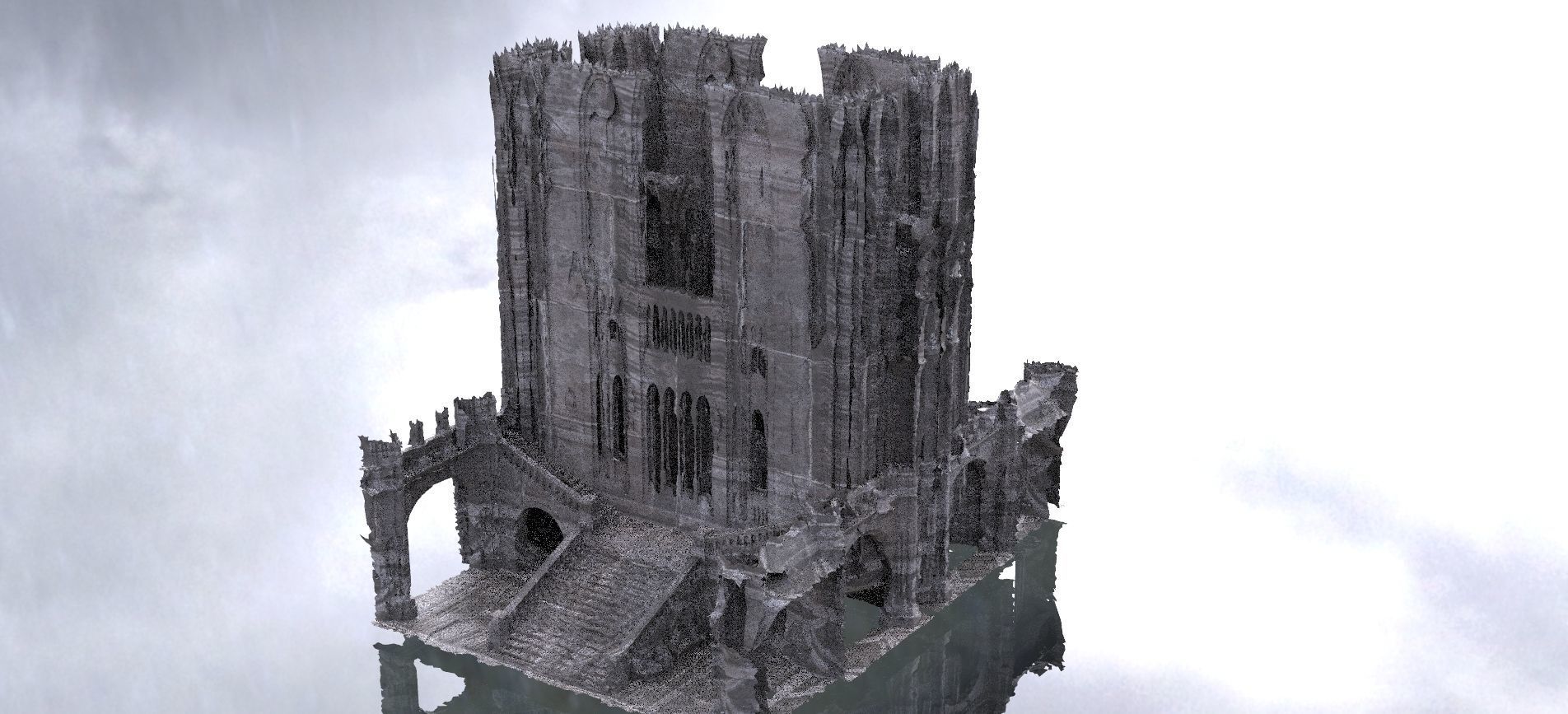 Cthulhu Cult halls 10 models Kit bash 3D 3D model_10