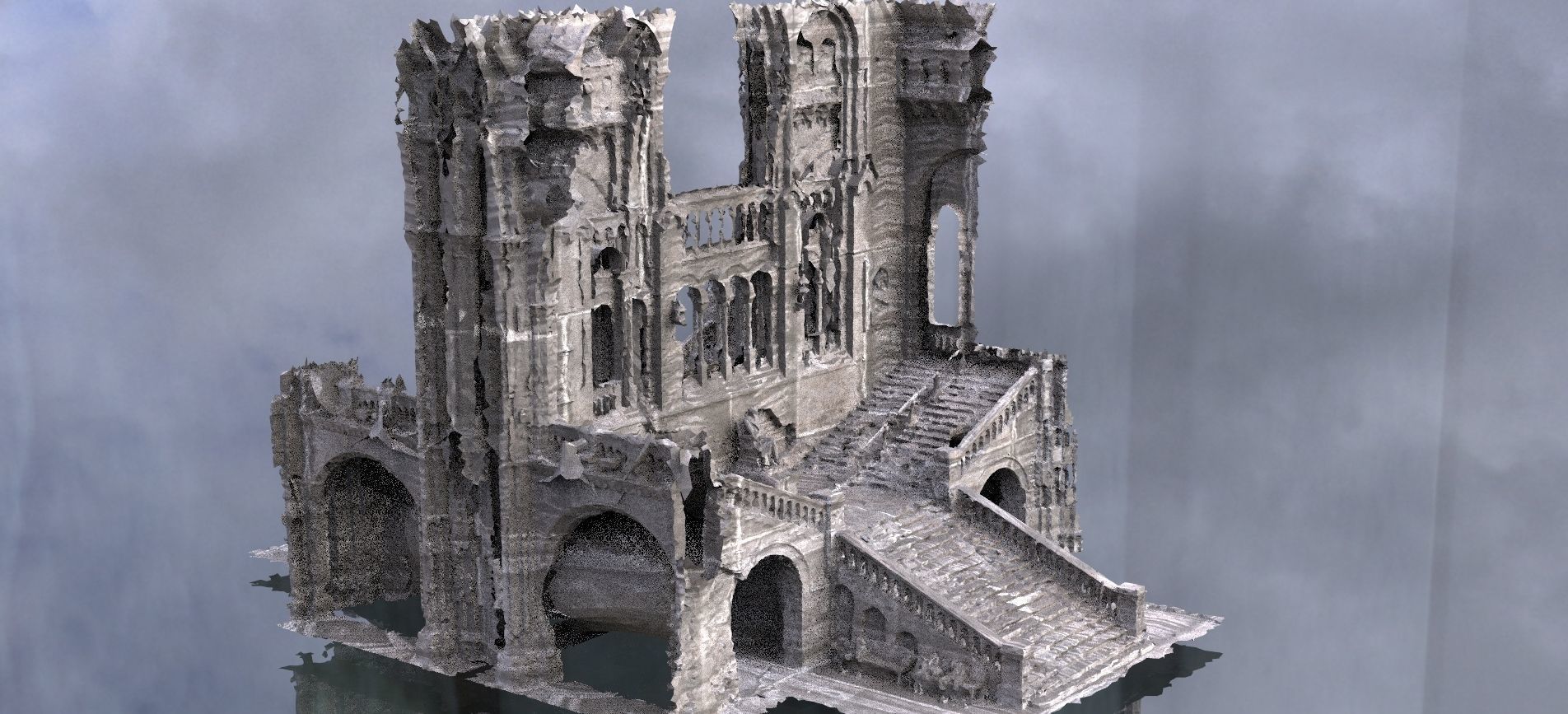 Cthulhu Cult halls 10 models Kit bash 3D 3D model_15