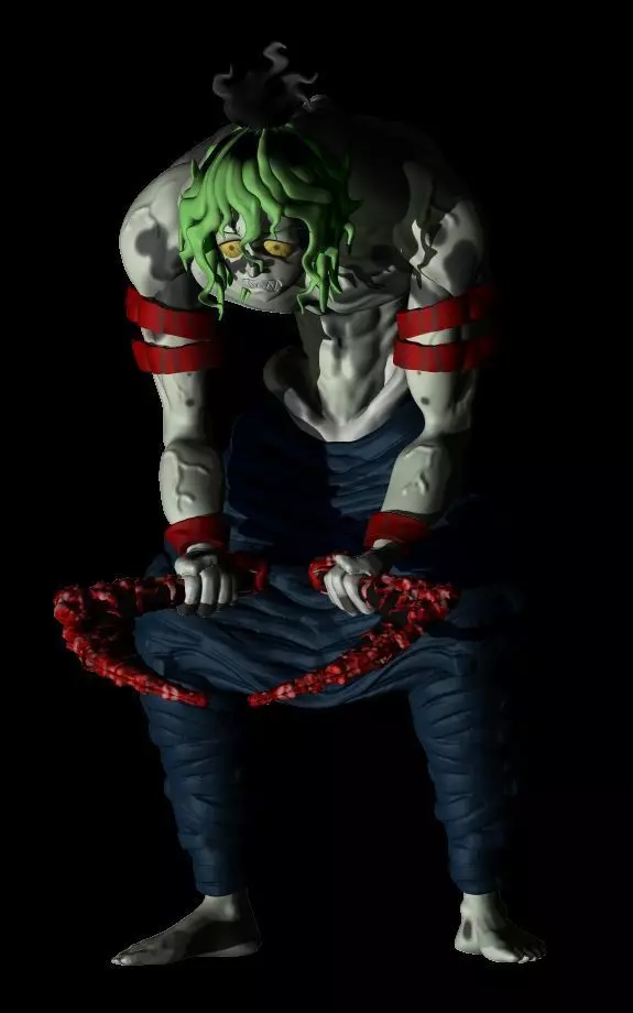 gyutaro demonslayer 3D print model_0