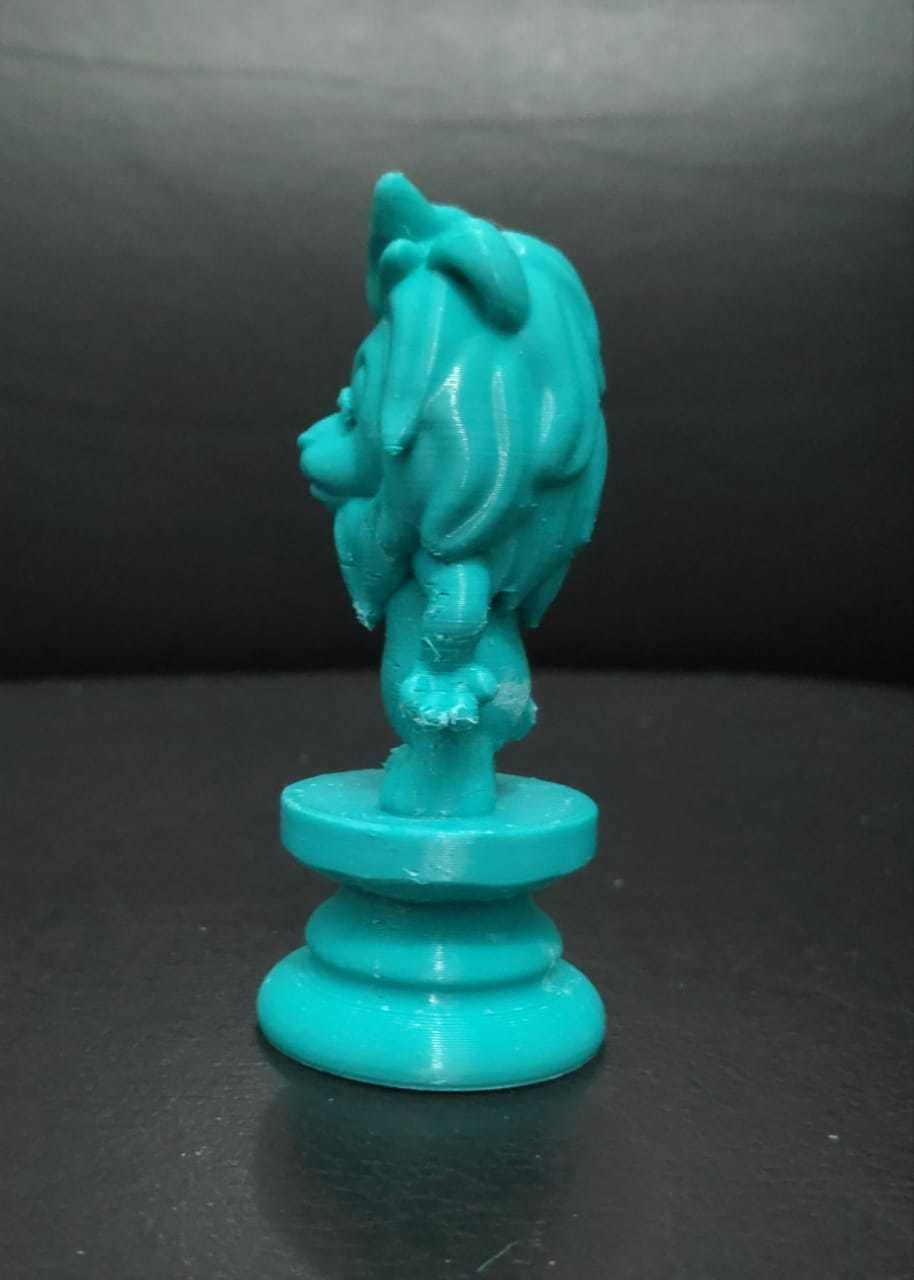 Alice Chess - Side B - Knight - Lion 3D print model_7