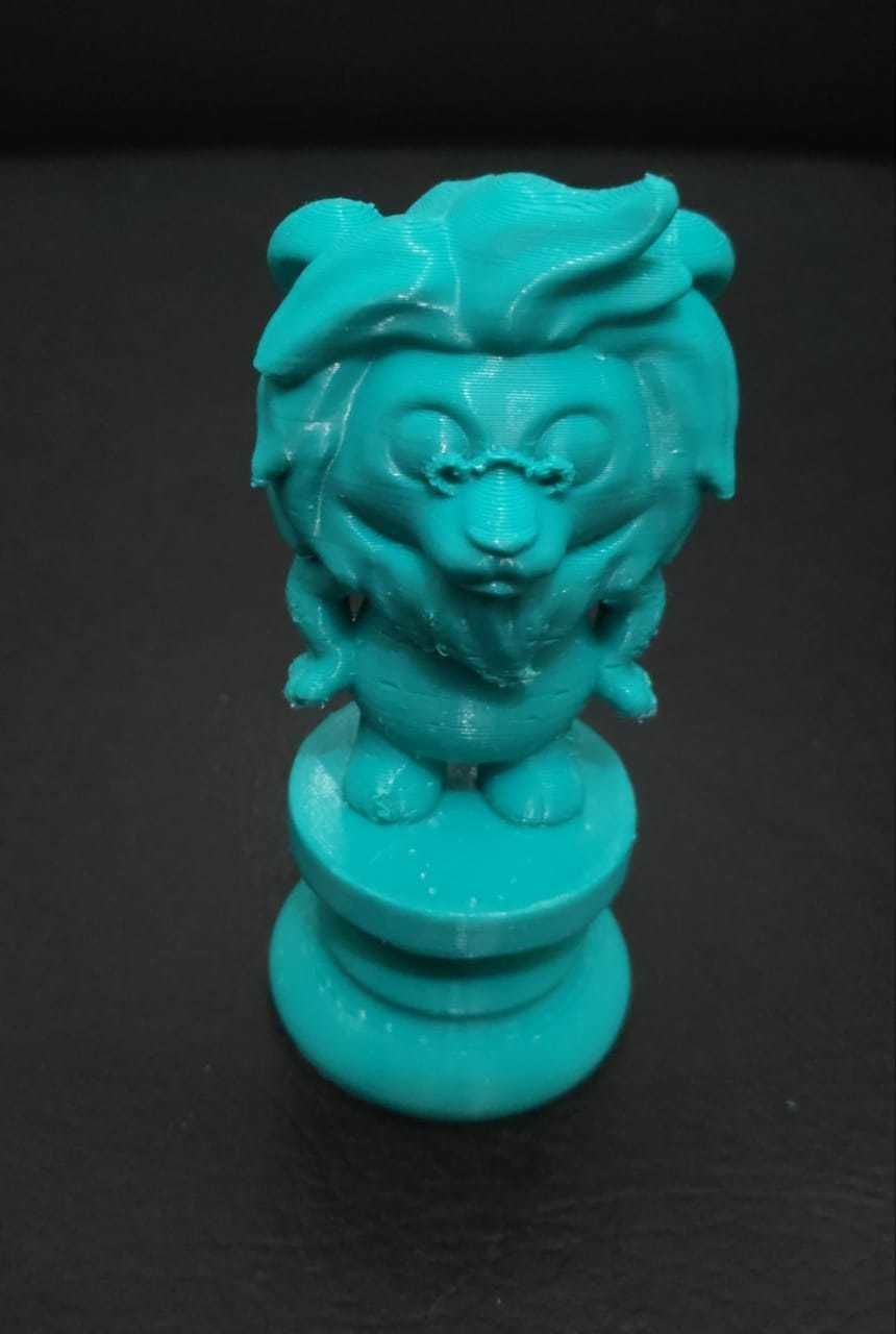 Alice Chess - Side B - Knight - Lion 3D print model_9