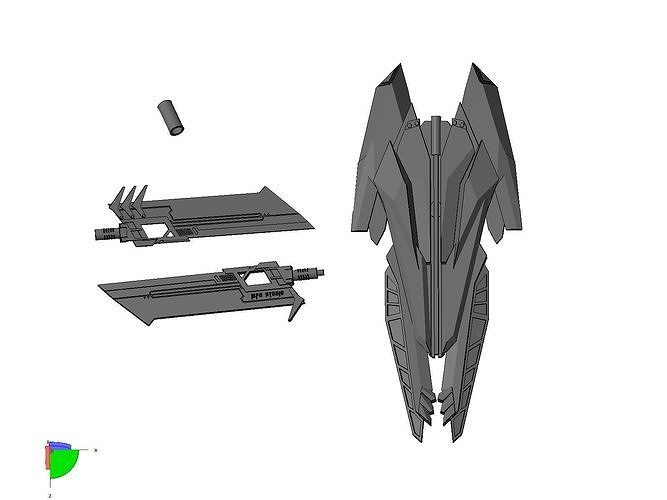  weapon sword sentinel prime 3D print model