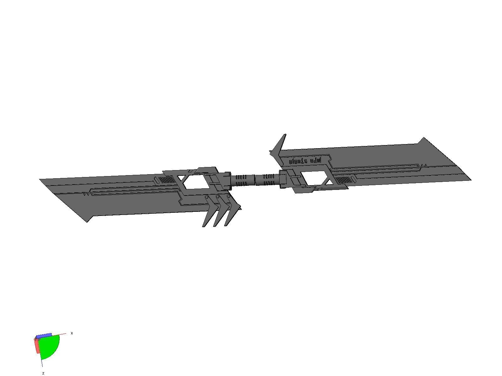  weapon sword sentinel prime 3D print model_4