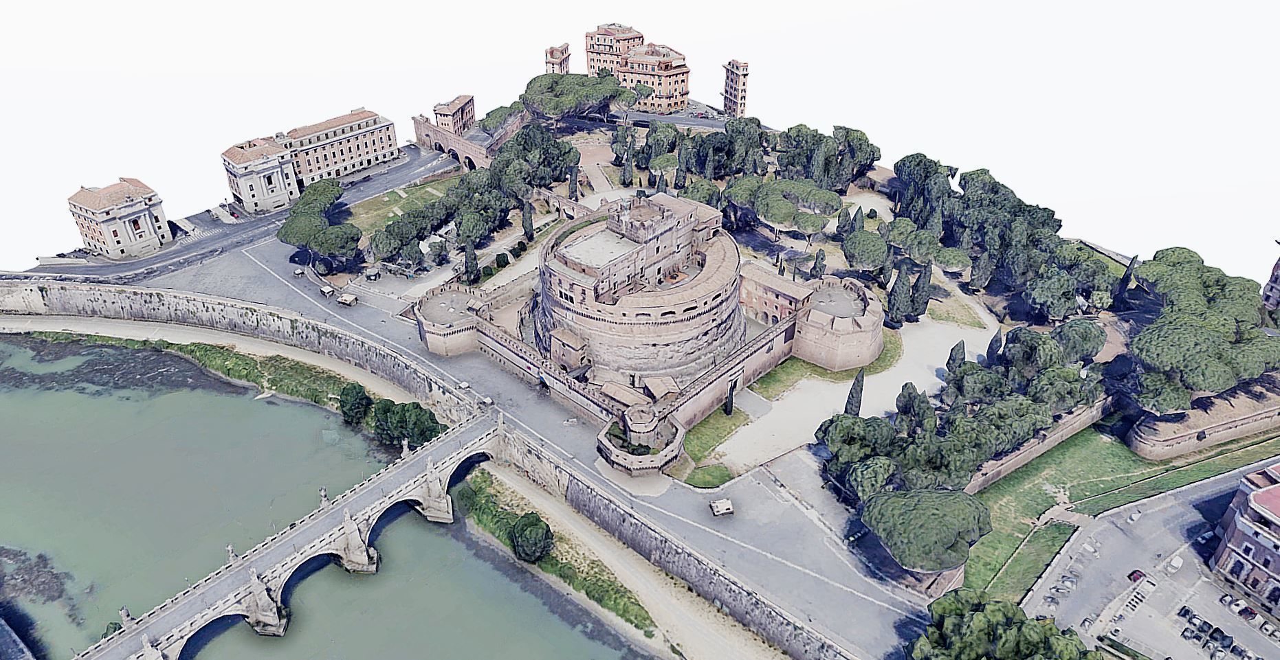 Castel Sant Angelo Low-poly 3D model_1