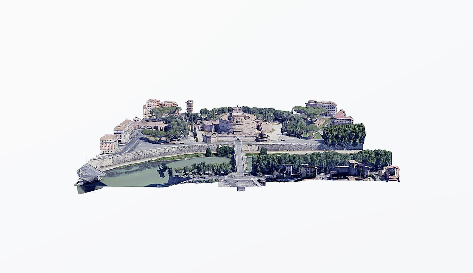 Castel Sant Angelo Low-poly 3D model_2