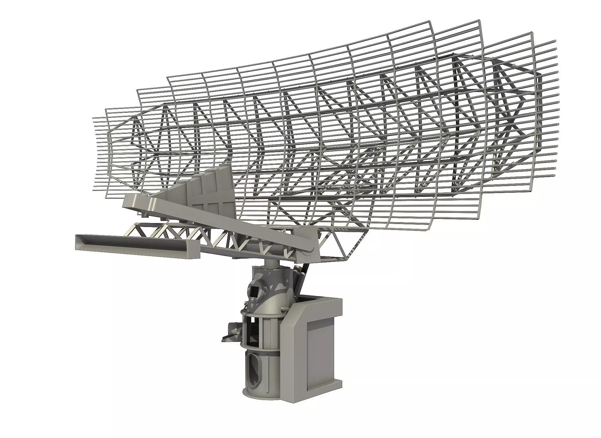 AN SPS-49 AIR SEARCH RADAR 3D model_0
