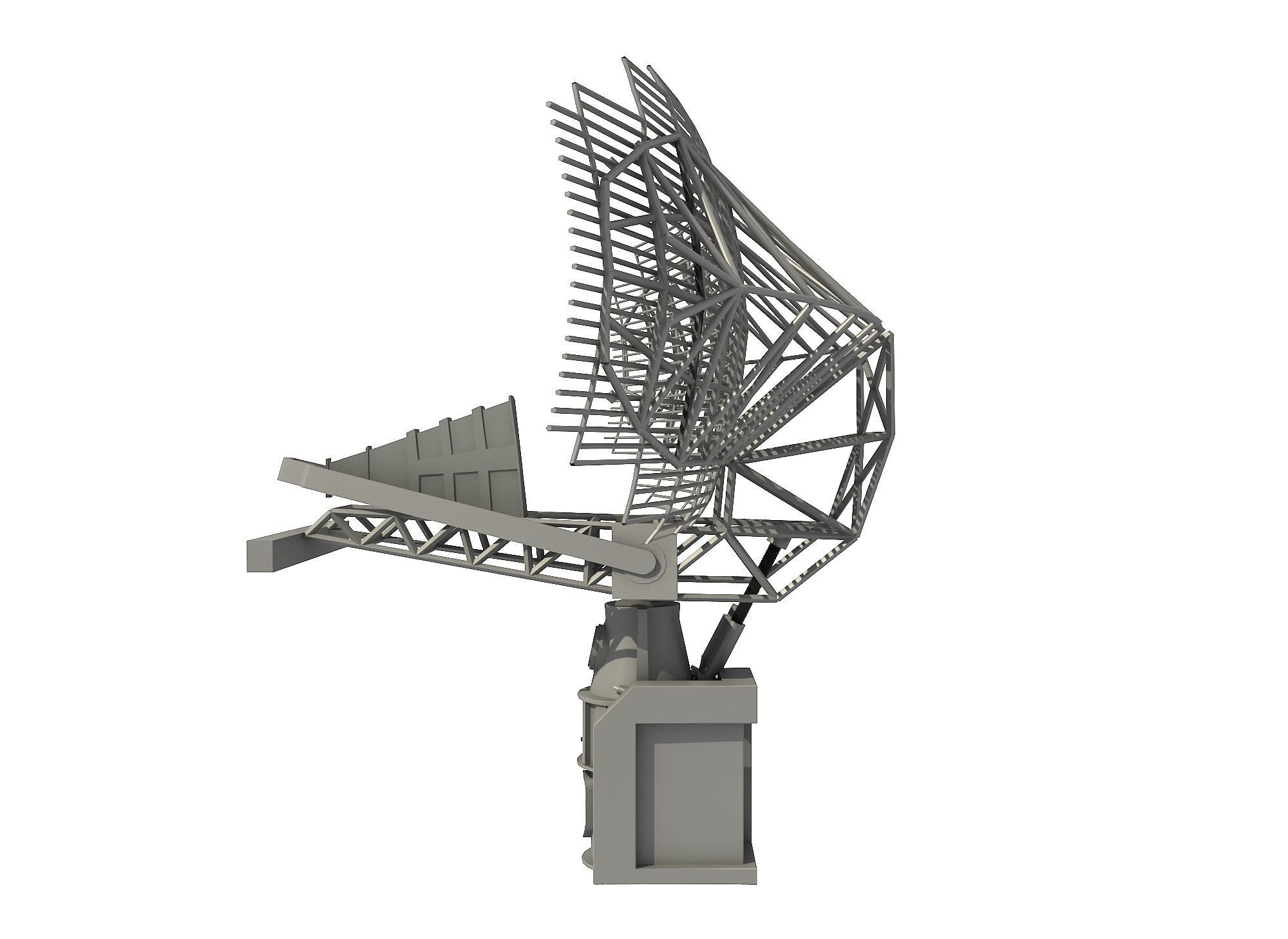 AN SPS-49 AIR SEARCH RADAR 3D model_2