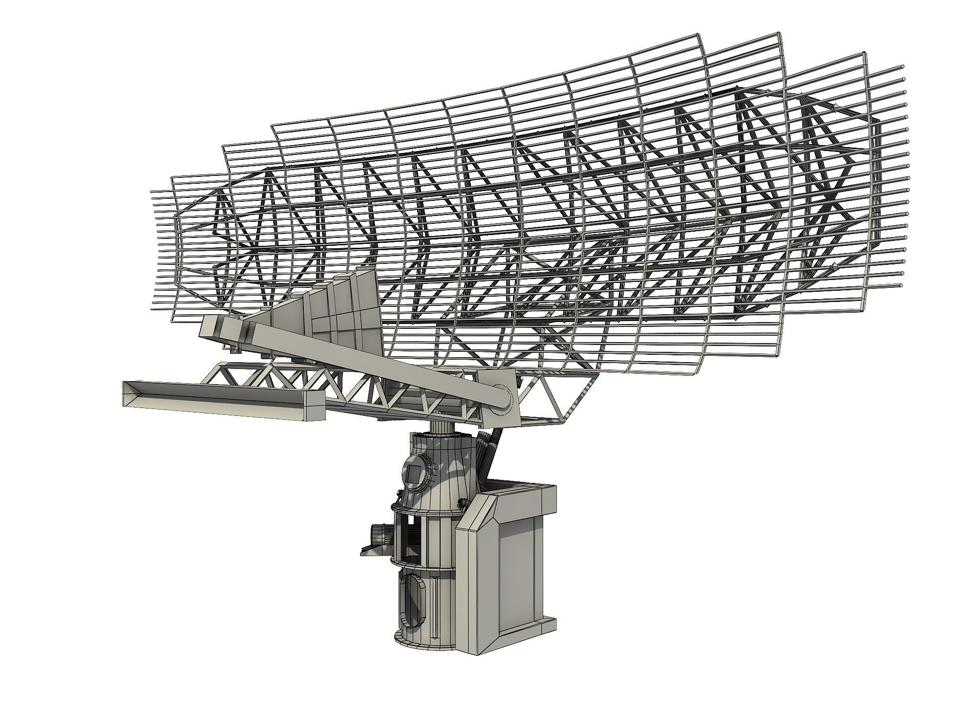 AN SPS-49 AIR SEARCH RADAR 3D model_1