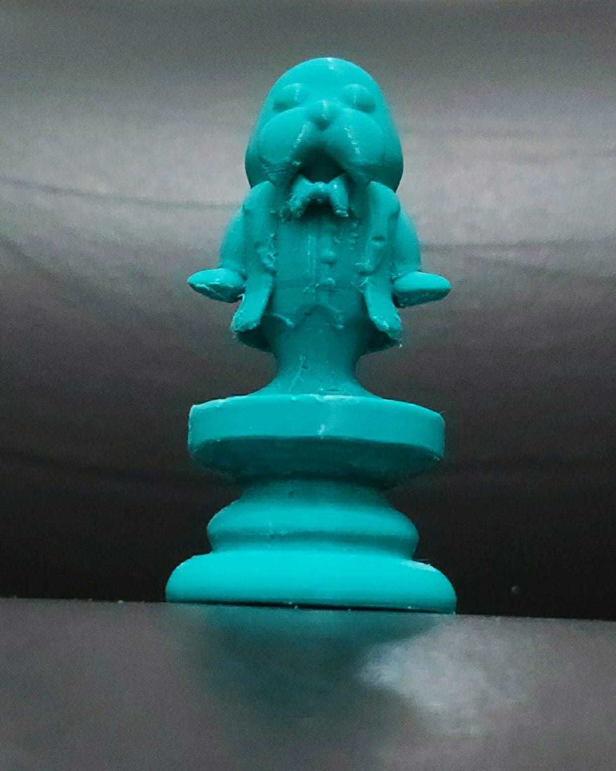 Alice Chess - Side B - Bishop - Walrus 3D print model_8