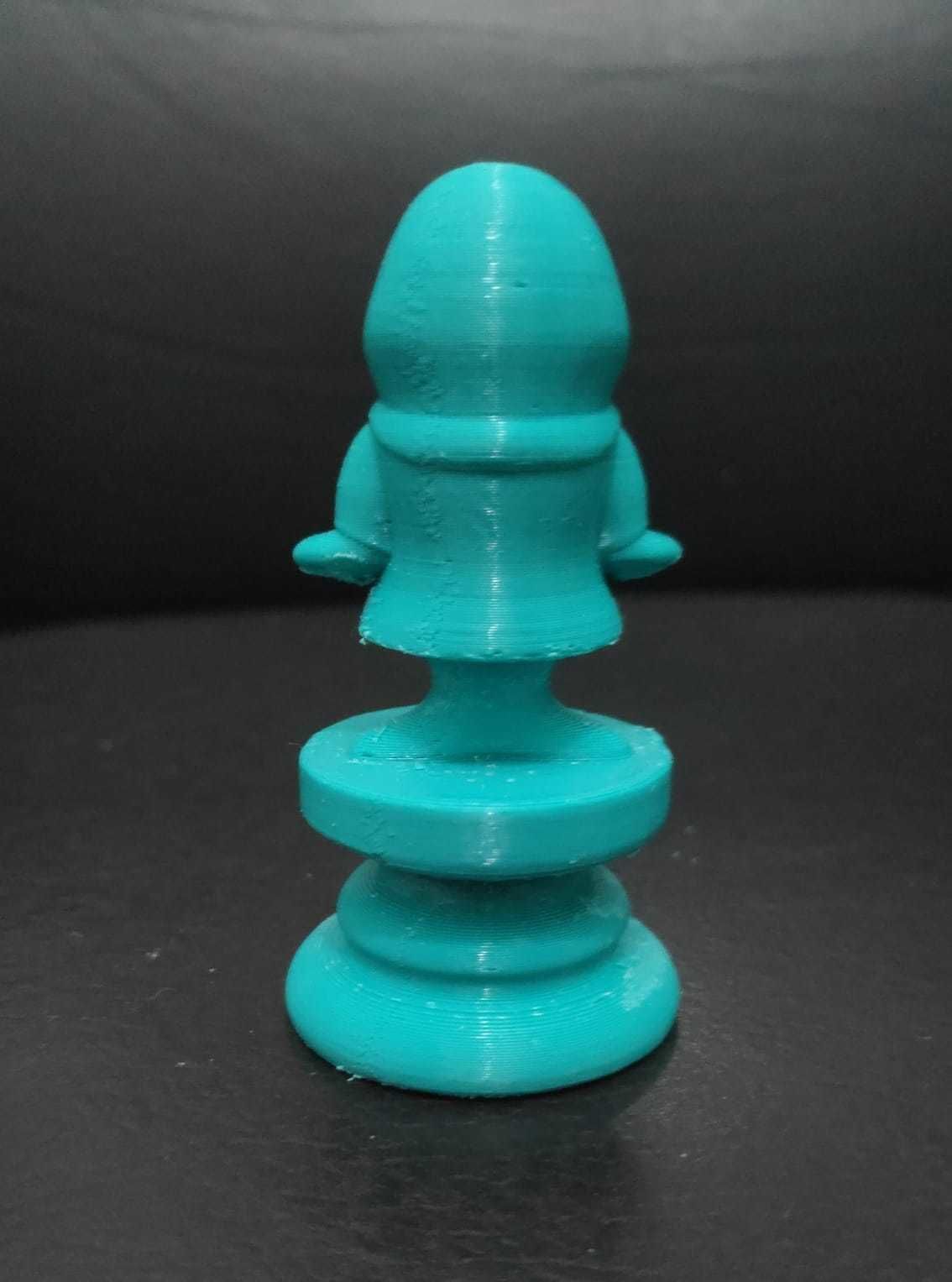 Alice Chess - Side B - Bishop - Walrus 3D print model_7