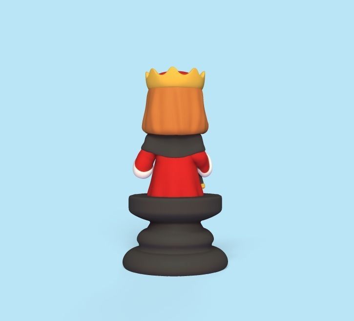 Alice Chess - Side B - King - King of Hearts 3D print model_2