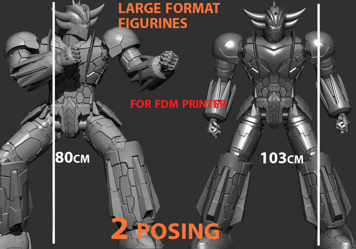 grendizer infinitism goldorak-2 versions -stl print 3d 3D print model_5