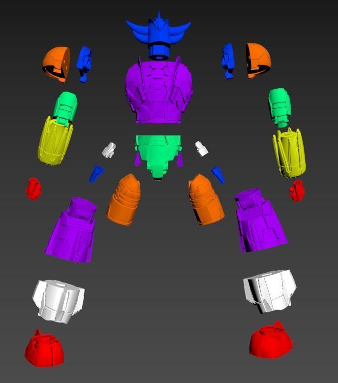 grendizer infinitism goldorak-2 versions -stl print 3d 3D print model_23