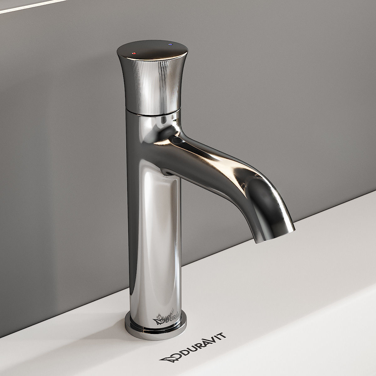 Duravit White Tulip Vanity Unit Set 2 3D model_3
