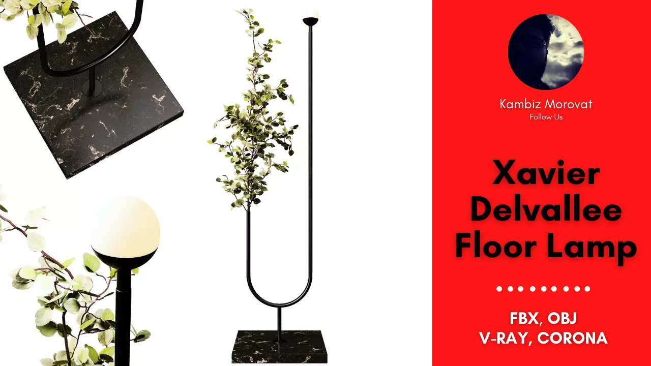 Xavier Delvallee Floor Lamp 3D model