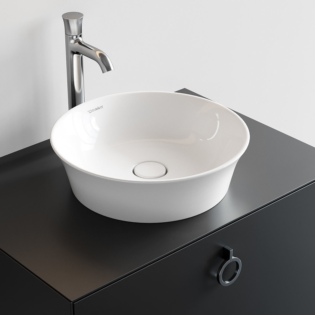 Duravit White Tulip Vanity Unit Set 3 3D model_1