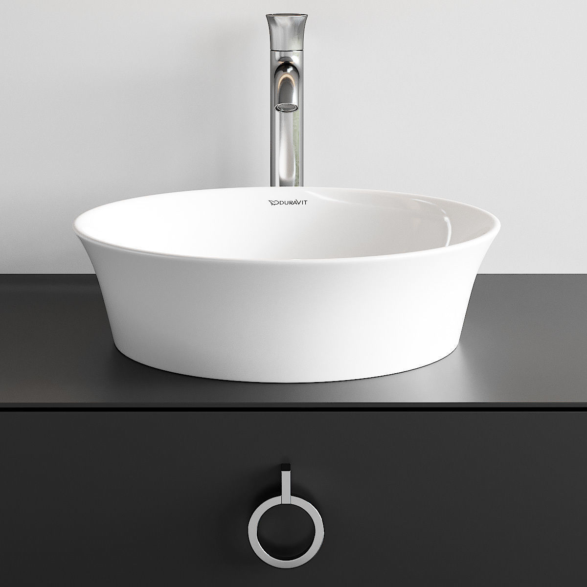 Duravit White Tulip Vanity Unit Set 3 3D model_2