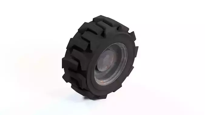 TRACTOR WHEEL OPERATION Low-poly 3D model