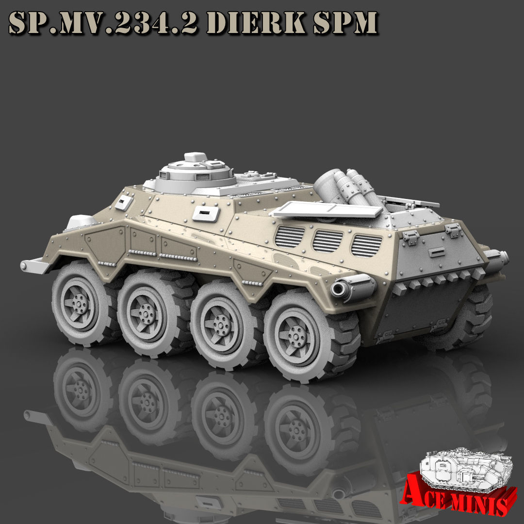 SPMV 234 LOTHAR APC AFV SPM MRL SPAAG 3D print model_11