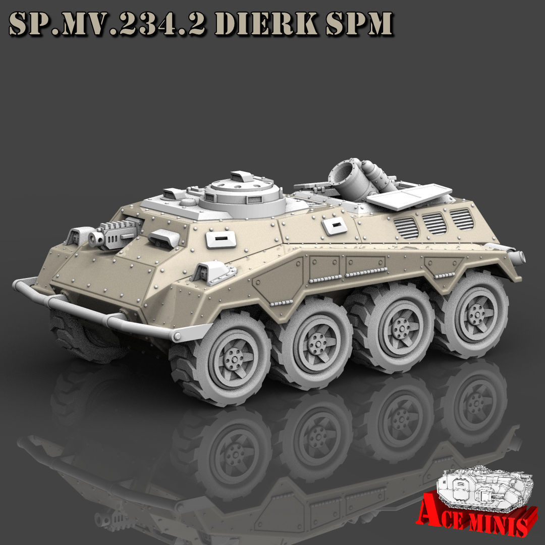SPMV 234 LOTHAR APC AFV SPM MRL SPAAG 3D print model_10