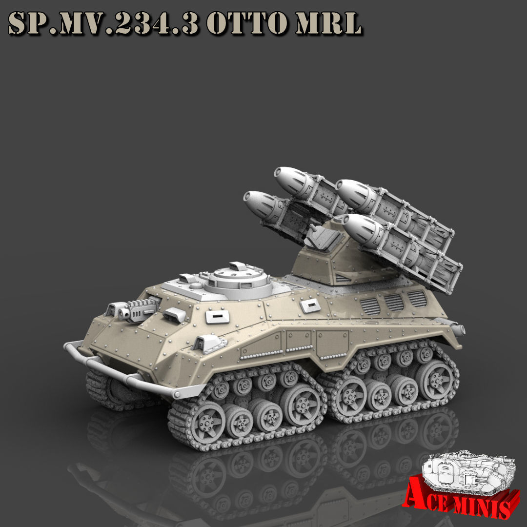 SPMV 234 LOTHAR APC AFV SPM MRL SPAAG 3D print model_14