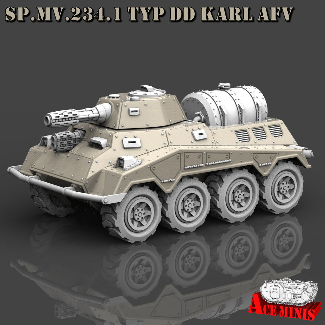 SPMV 234 LOTHAR APC AFV SPM MRL SPAAG 3D print model_6