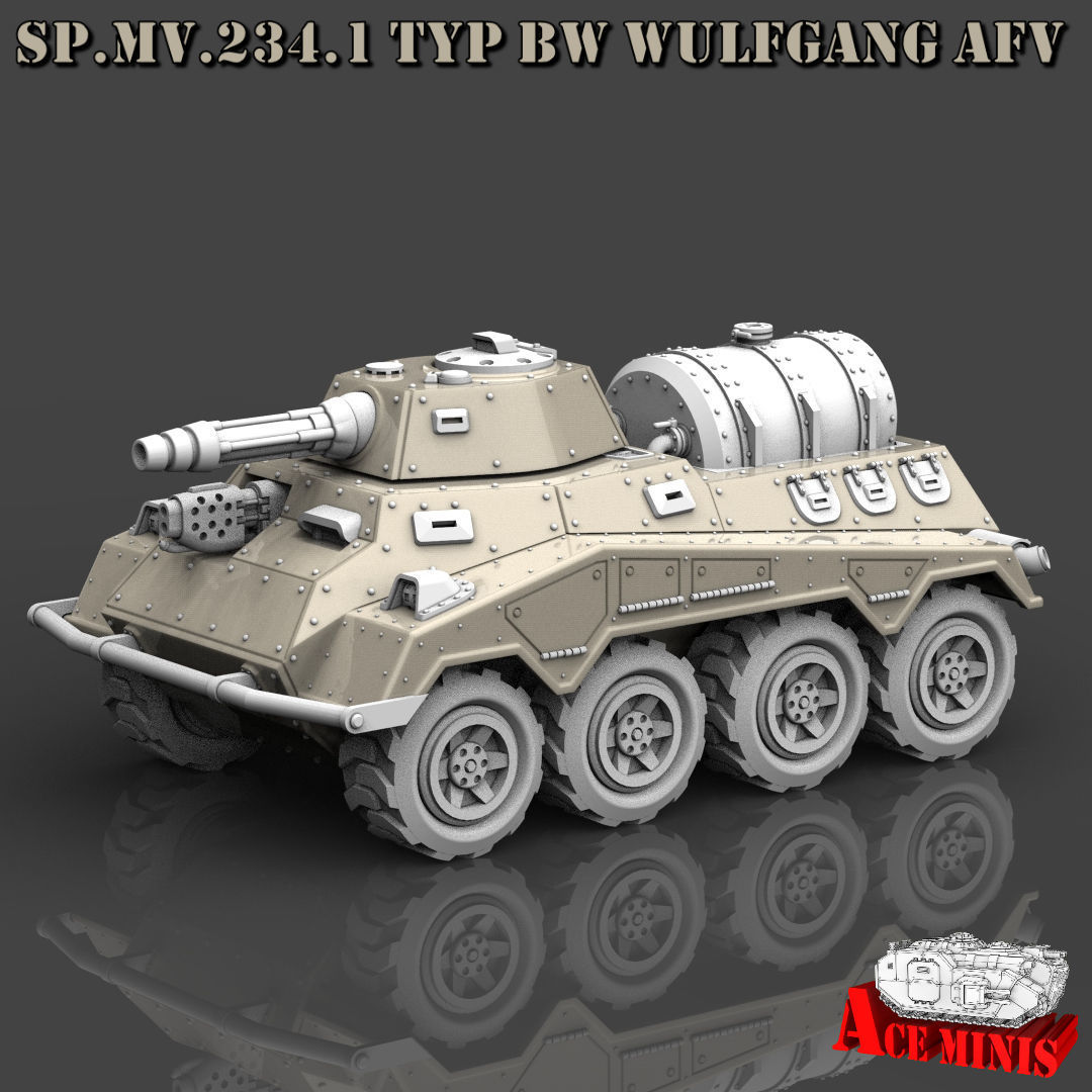 SPMV 234 LOTHAR APC AFV SPM MRL SPAAG 3D print model_4