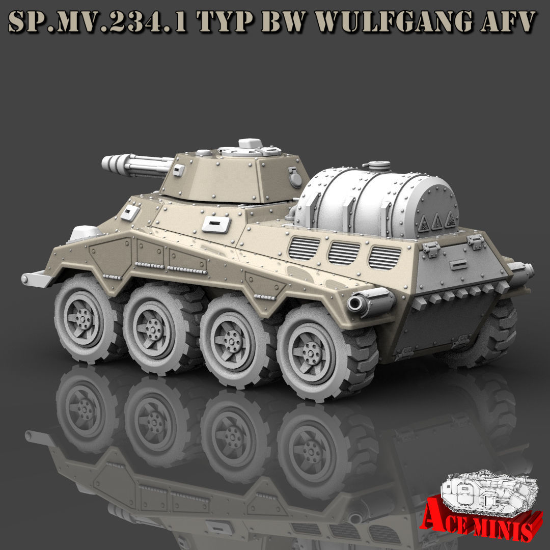SPMV 234 LOTHAR APC AFV SPM MRL SPAAG 3D print model_5