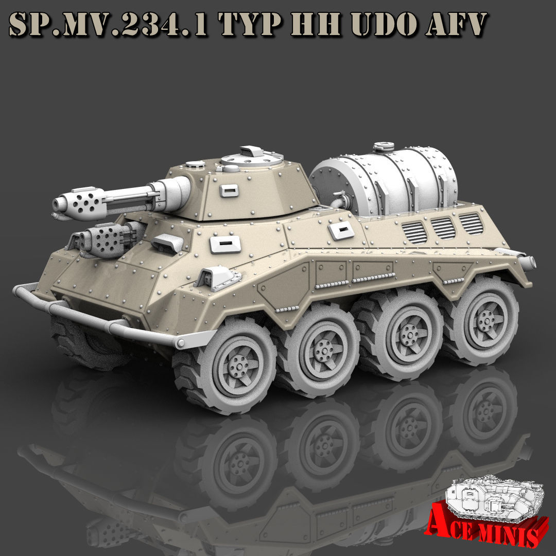 SPMV 234 LOTHAR APC AFV SPM MRL SPAAG 3D print model_8