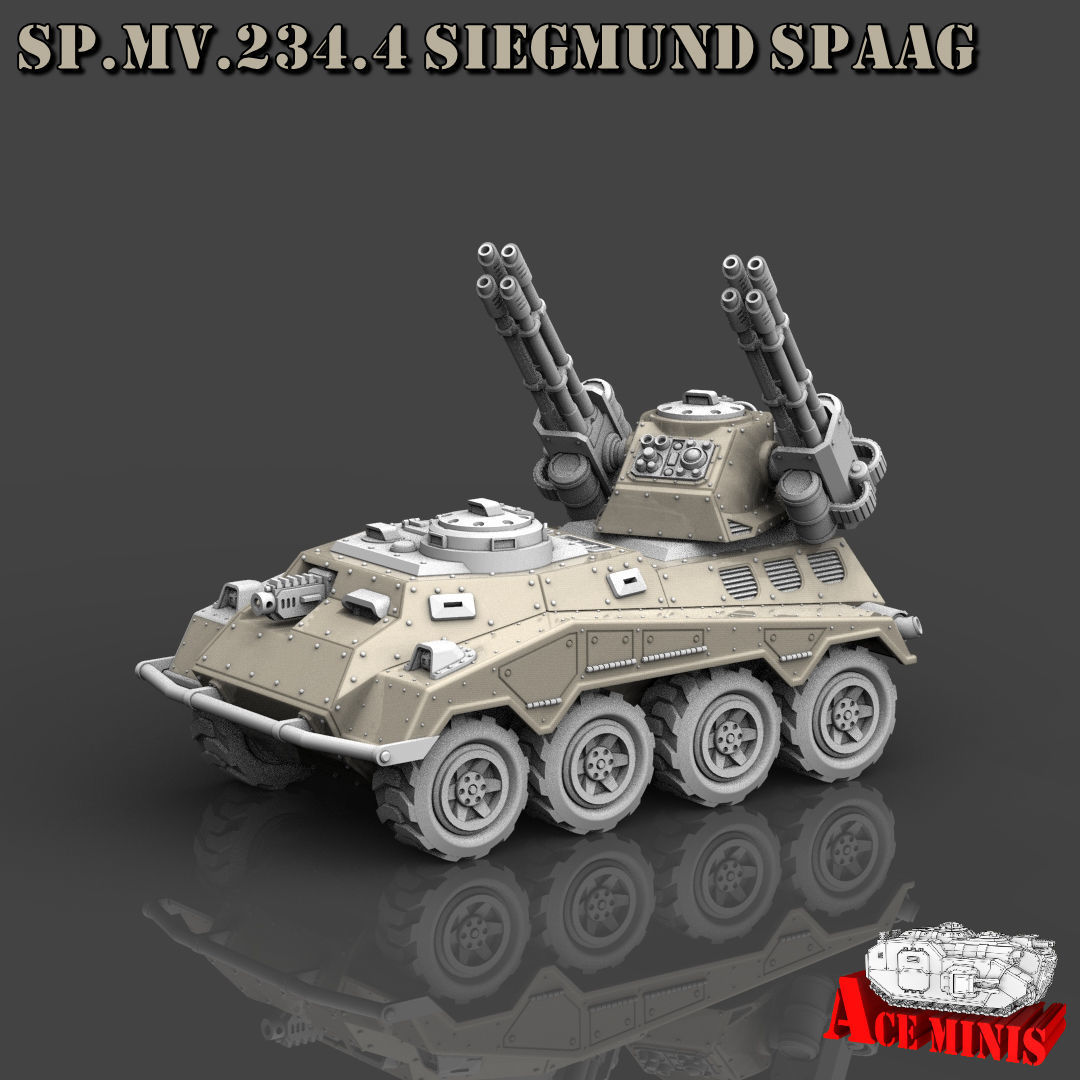 SPMV 234 LOTHAR APC AFV SPM MRL SPAAG 3D print model_13