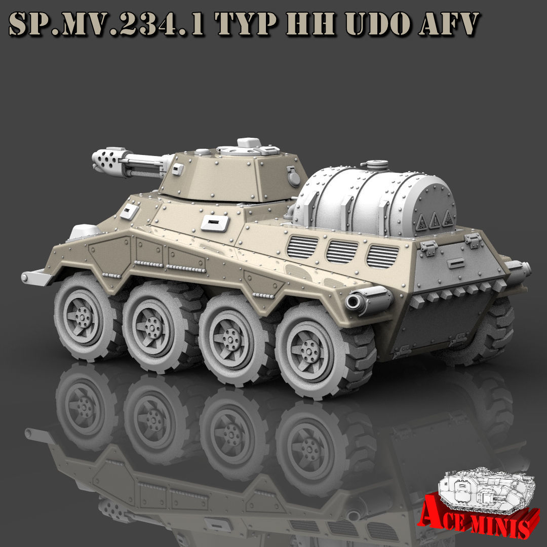SPMV 234 LOTHAR APC AFV SPM MRL SPAAG 3D print model_9