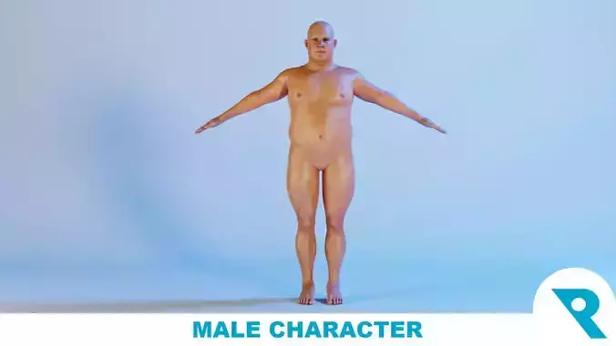 Realistic Male Character - Deric 3D model