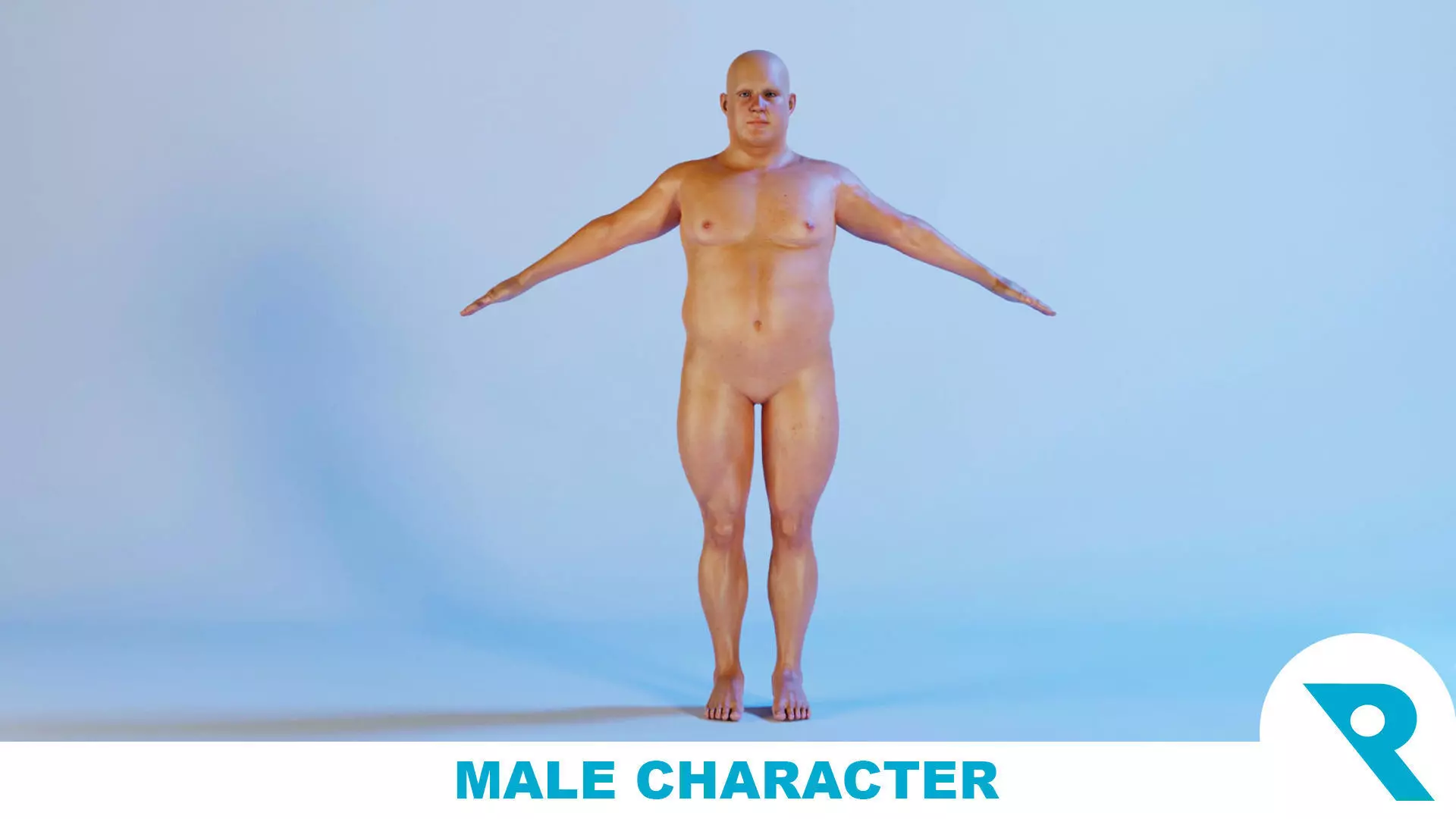 Realistic Male Character - Deric 3D model_0
