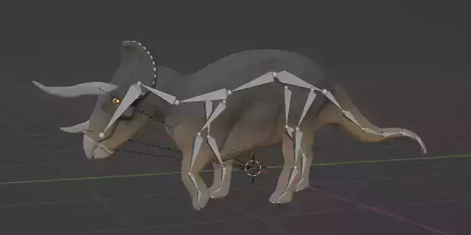 Triceratops Textured and Rigged