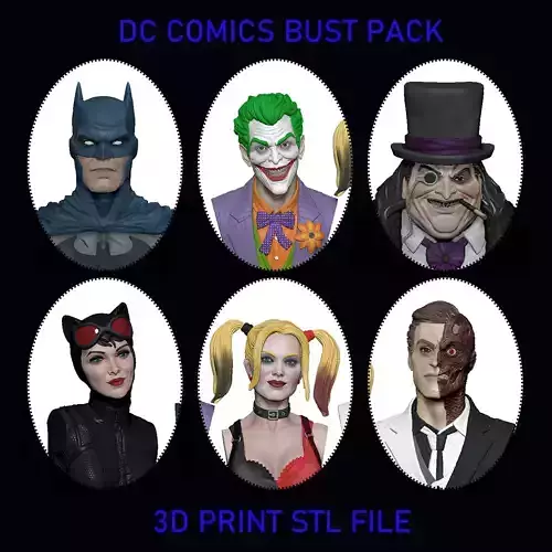 DC BUST PACK  STL 3D print model