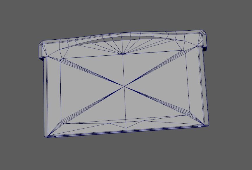 Gameboy Advance SP Zelda Low-poly 3D model_12