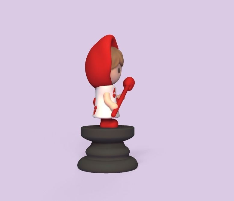 Alice Chess - Side B - Pawn - Trump Soldier 3D print model_1