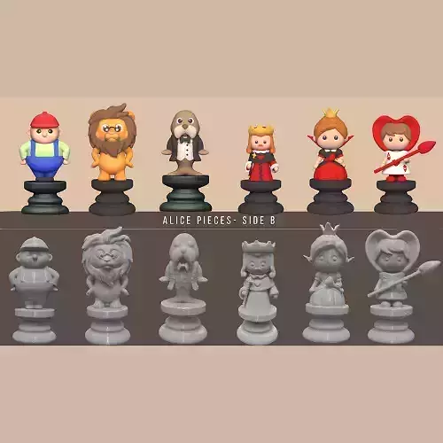 Alice Chess - Side B 3D print model
