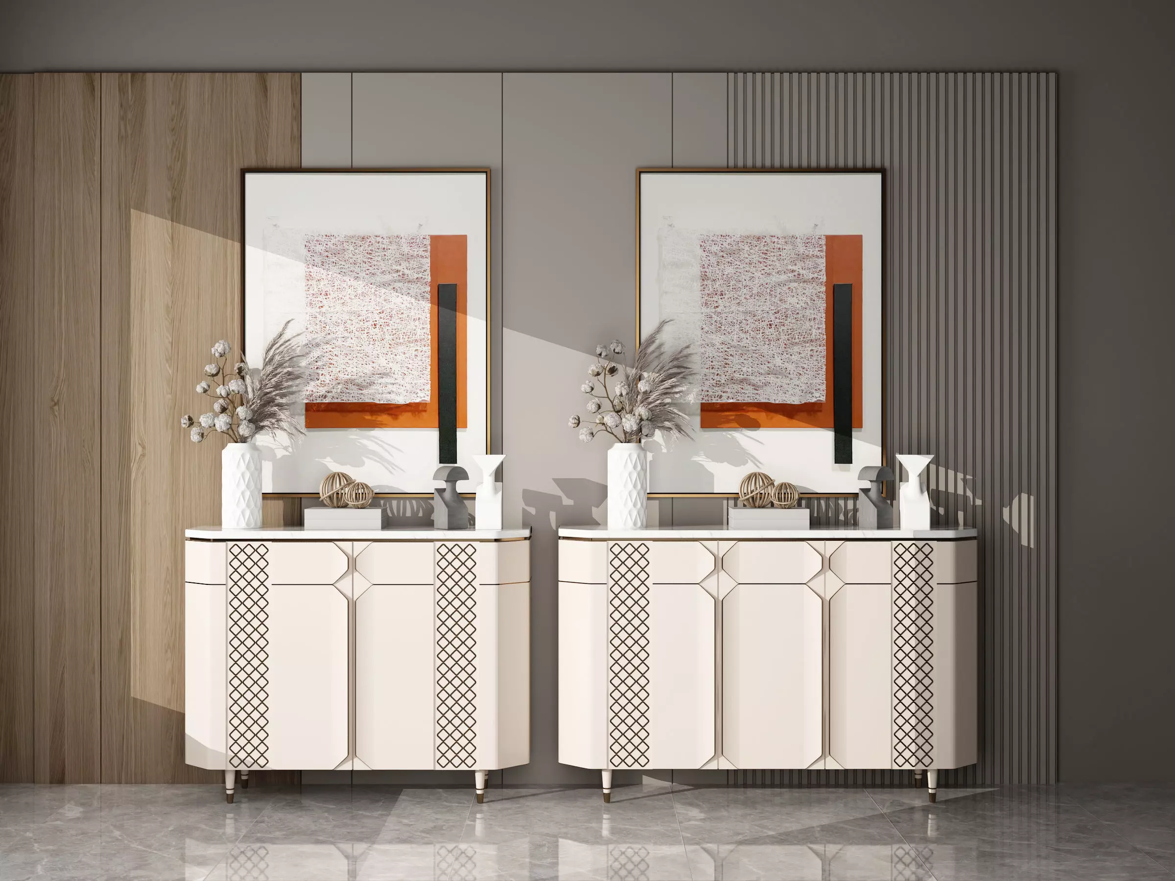 Vestibule cabinet 3D model_0