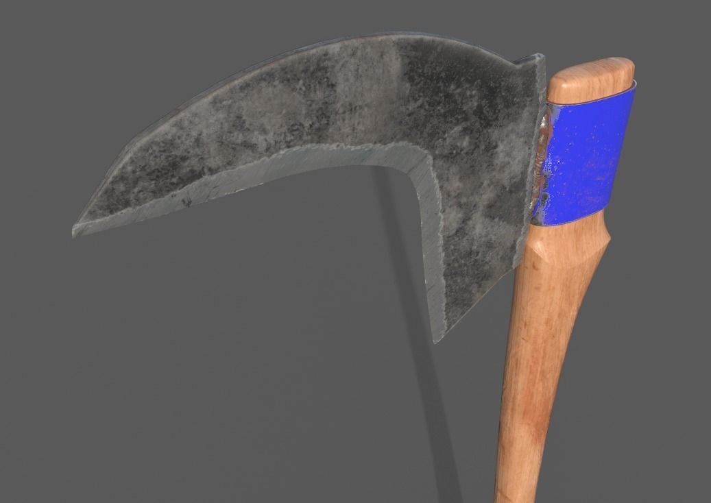 Anti-Zombies Crafted weapon Low-poly 3D model_11