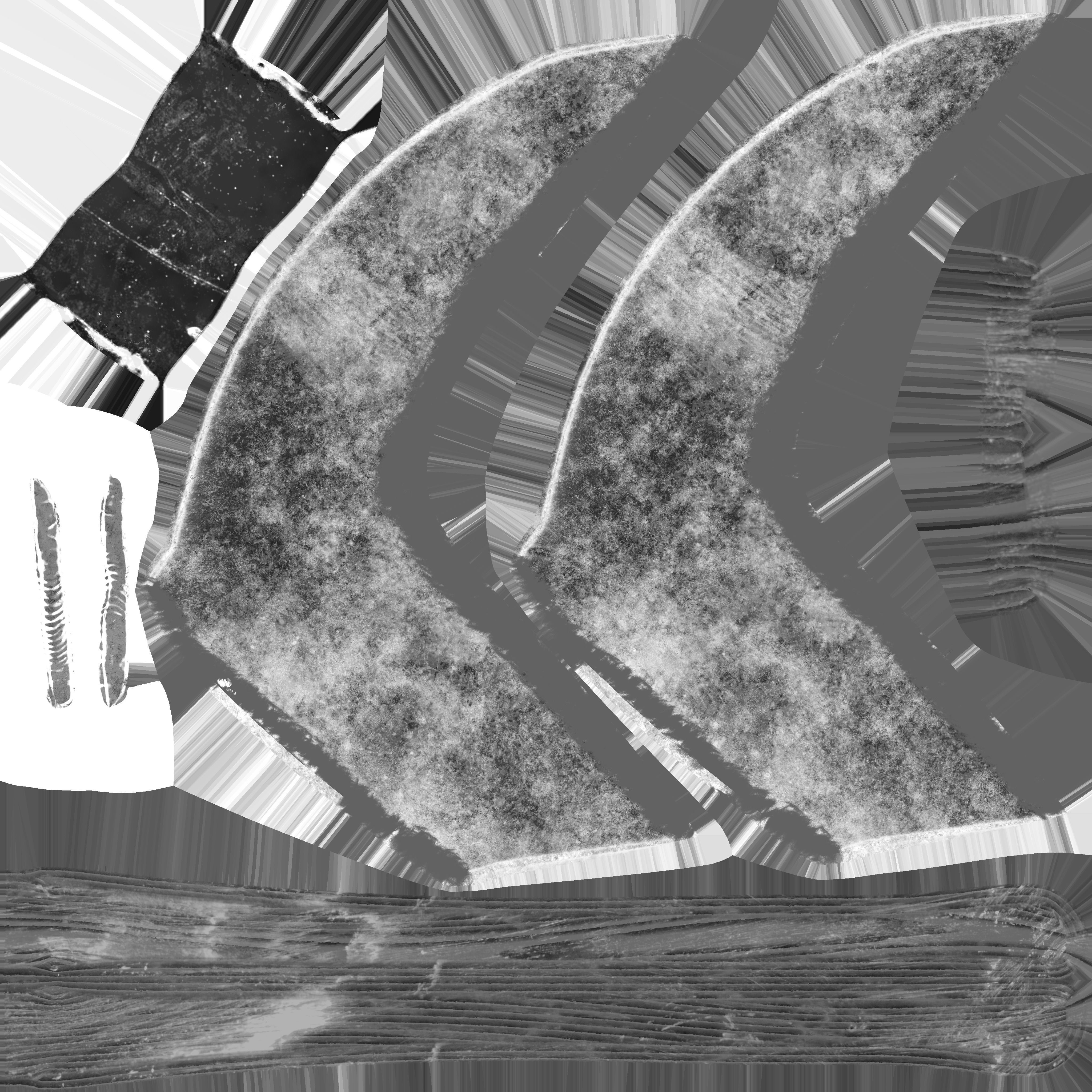 Anti-Zombies Crafted weapon Low-poly 3D model_16