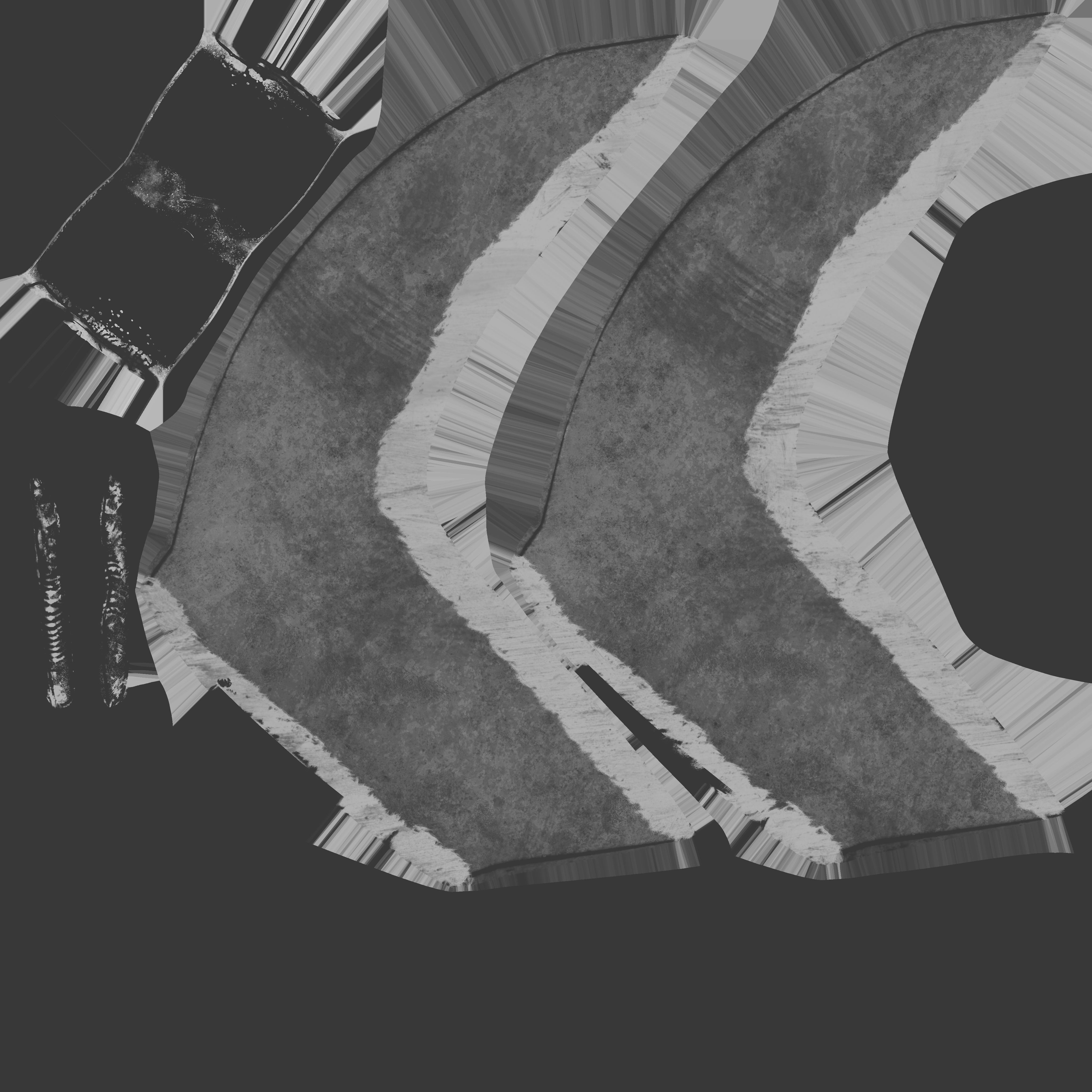 Anti-Zombies Crafted weapon Low-poly 3D model_15