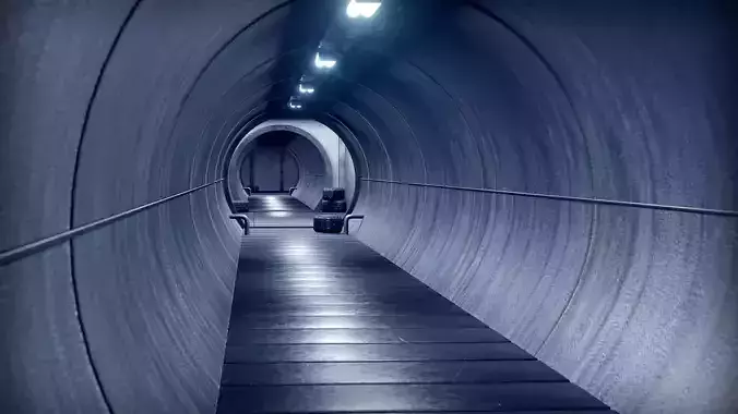 Sci-Fi Tunnel-Blender Eevee