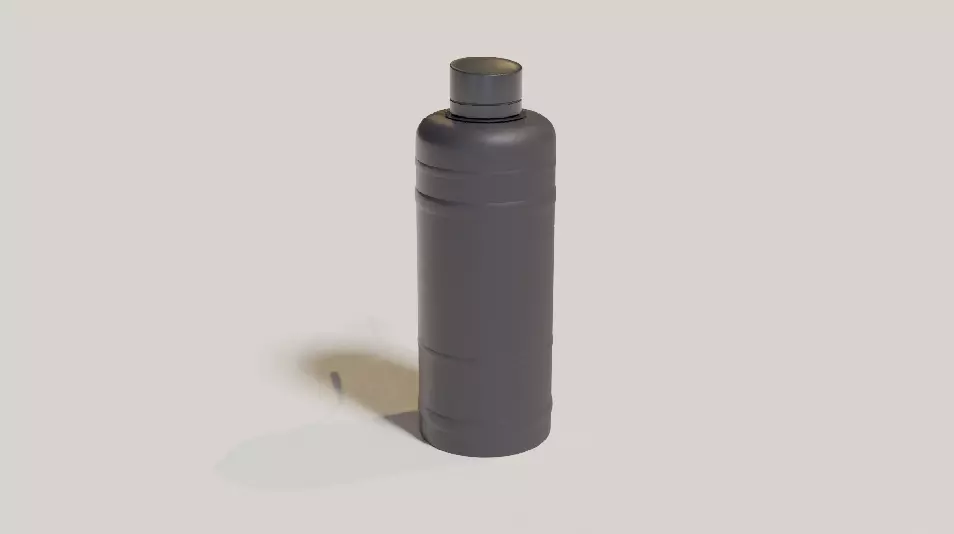 Low-poly blender bottle Free low-poly 3D model