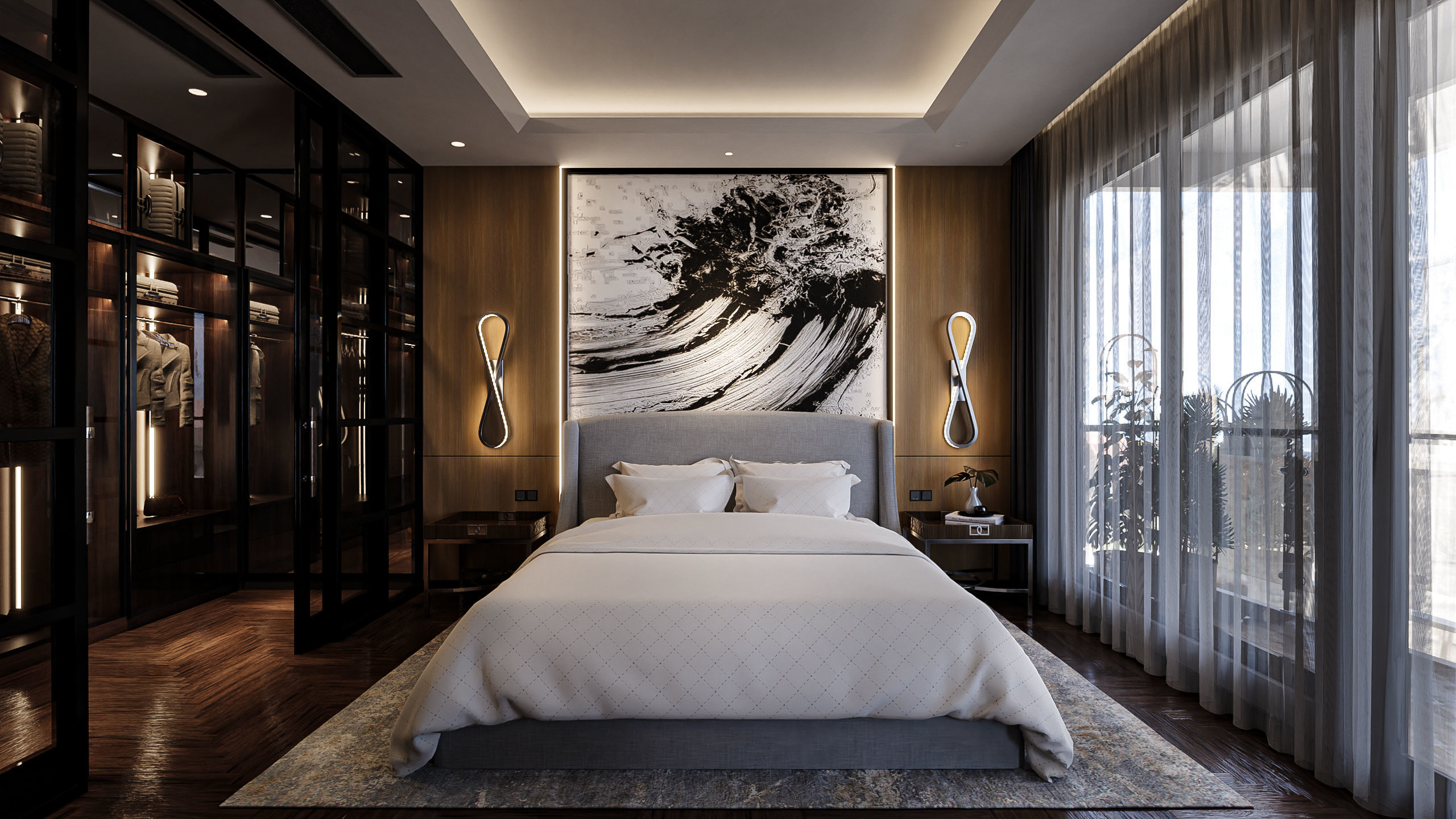 Apartment Studio 64 m2 Blender - Fbx - Obj Low-poly 3D model_1