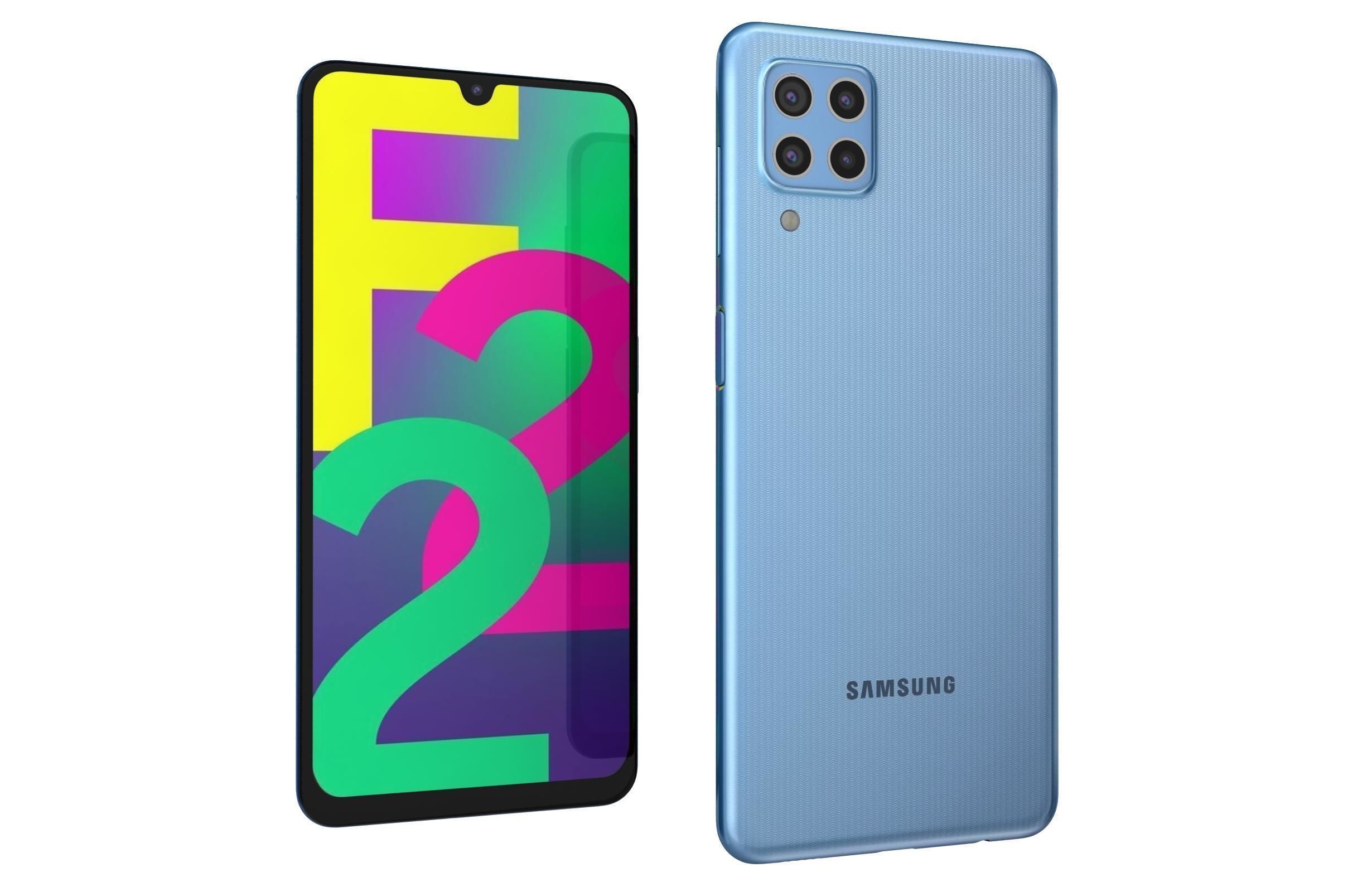 Samsung Galaxy F22 All Colors 3D model_9