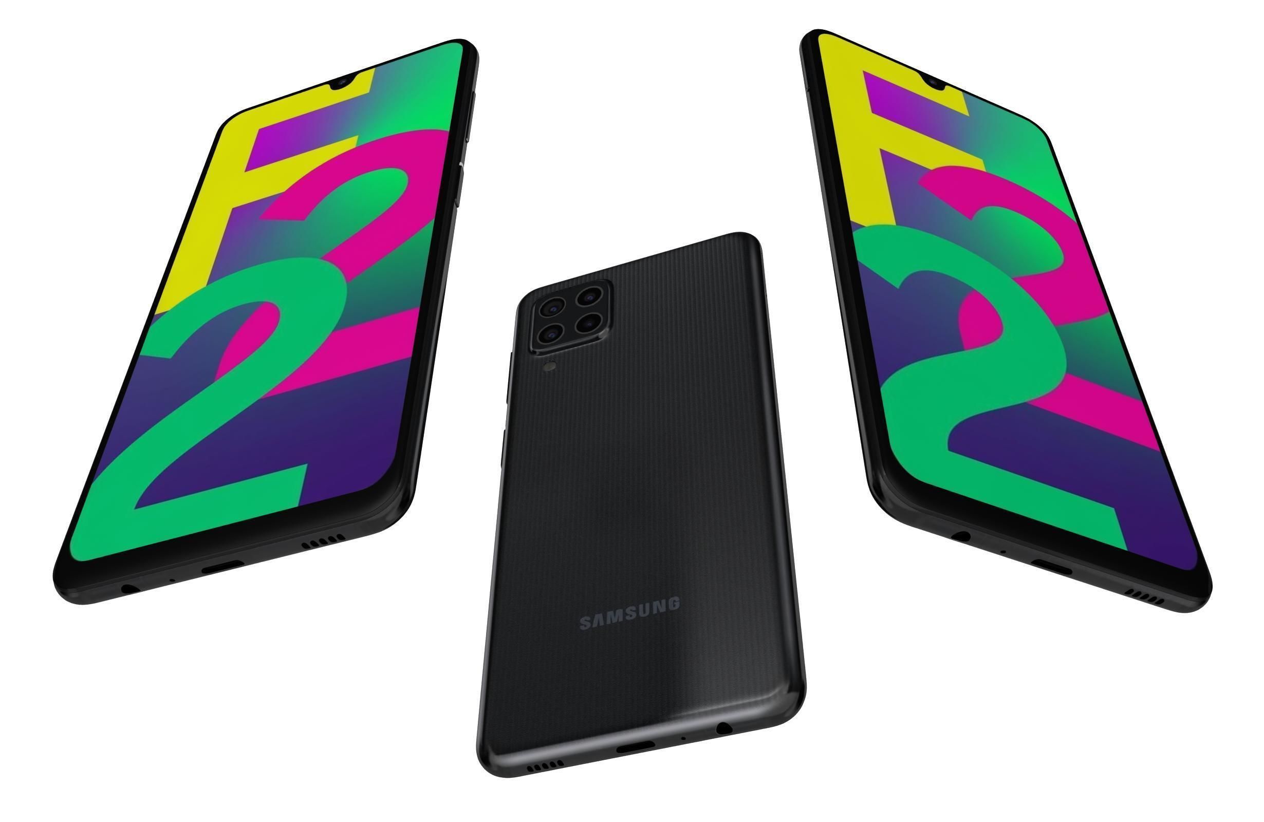 Samsung Galaxy F22 All Colors 3D model_19
